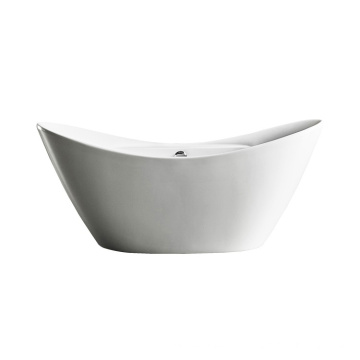 High Glossy White Shaped Indoor Cheap Price Simple Acrylic Bathtub